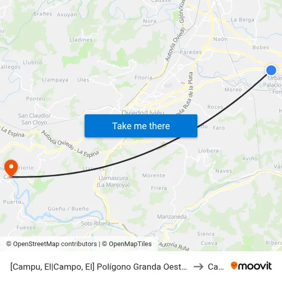 [Campu, El|Campo, El]  Polígono Granda Oeste 2 [Cta 03578] to Caces map