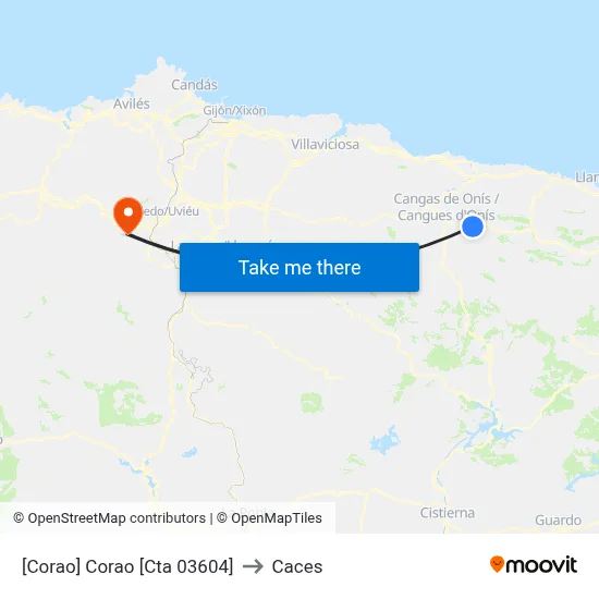 [Corao]  Corao [Cta 03604] to Caces map