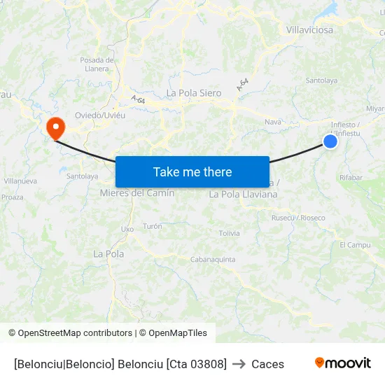 [Belonciu|Beloncio]  Belonciu [Cta 03808] to Caces map