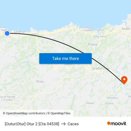 [Outur|Otur]  Otur 2 [Cta 04538] to Caces map