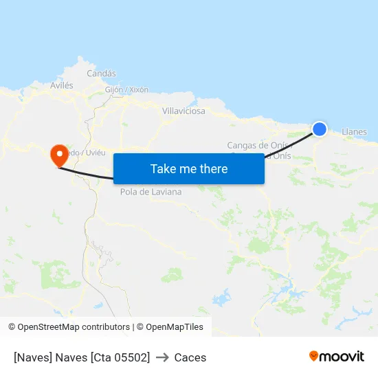 [Naves]  Naves [Cta 05502] to Caces map
