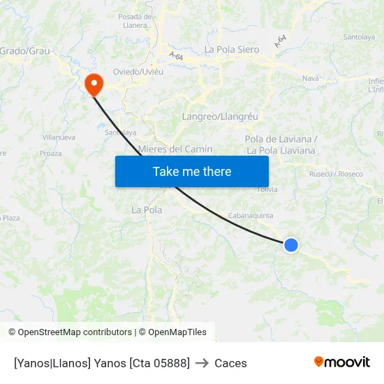 [Yanos|Llanos]  Yanos [Cta 05888] to Caces map