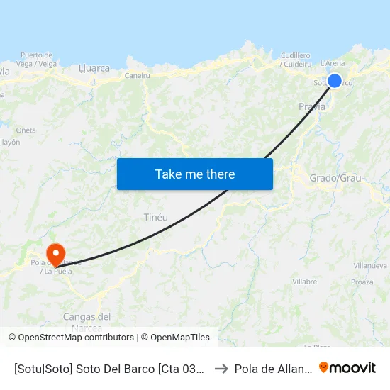 [Sotu|Soto]  Soto Del Barco [Cta 03008] to Pola de Allande map