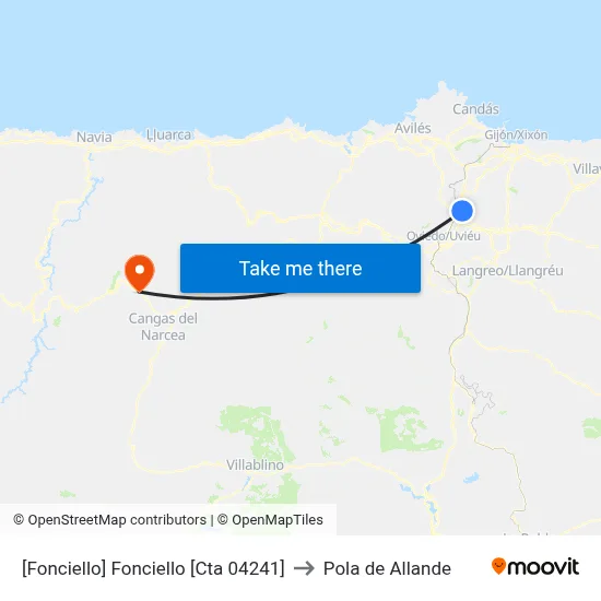[Fonciello]  Fonciello [Cta 04241] to Pola de Allande map