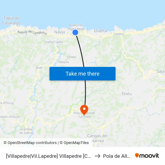 [Villapedre|Vil.Lapedre]  Villapedre [Cta 04523] to Pola de Allande map