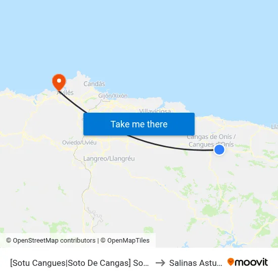 [Sotu Cangues|Soto De Cangas]  Sotu Cangues [Cta 05436] to Salinas Asturias Spain map