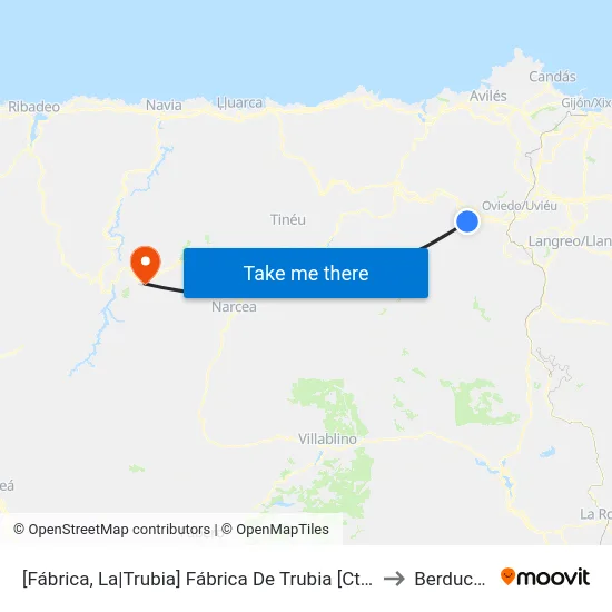 [Fábrica, La|Trubia]  Fábrica De Trubia [Cta 02443] to Berducedo map