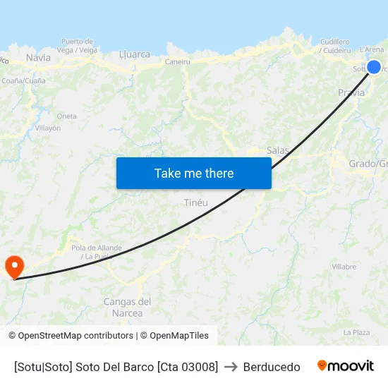 [Sotu|Soto]  Soto Del Barco [Cta 03008] to Berducedo map