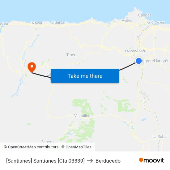 [Santianes]  Santianes [Cta 03339] to Berducedo map