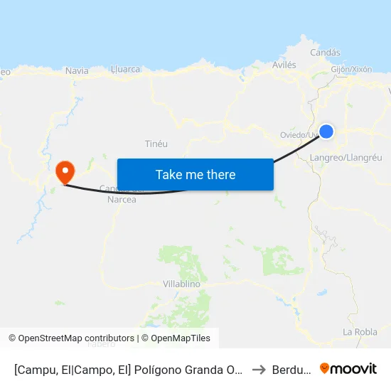 [Campu, El|Campo, El]  Polígono Granda Oeste 2 [Cta 03577] to Berducedo map