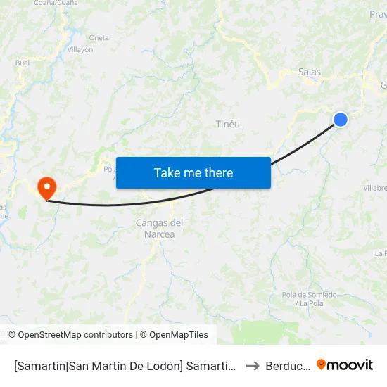 [Samartín|San Martín De Lodón]  Samartín [Cta 04734] to Berducedo map