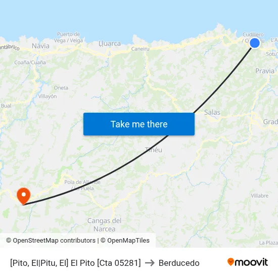 [Pito, El|Pitu, El]  El Pito [Cta 05281] to Berducedo map