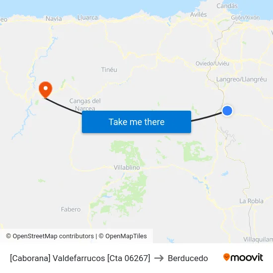 [Caborana]  Valdefarrucos [Cta 06267] to Berducedo map