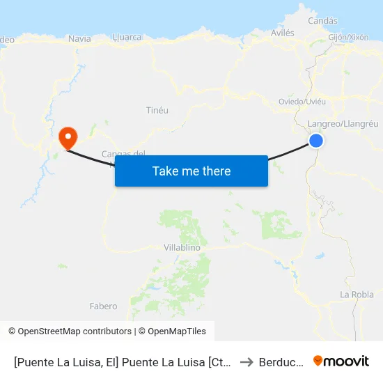 [Puente La Luisa, El]  Puente La Luisa [Cta 06331] to Berducedo map