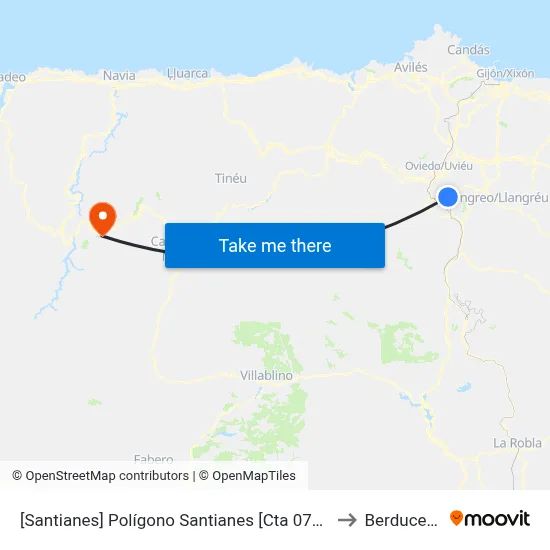 [Santianes]  Polígono Santianes [Cta 07698] to Berducedo map