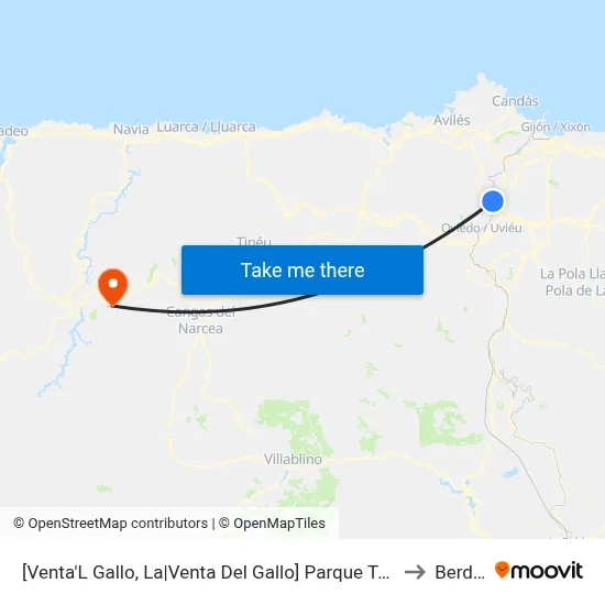 [Venta'L Gallo, La|Venta Del Gallo]  Parque Tecnológico - Parcela 26 [Cta 08415] to Berducedo map