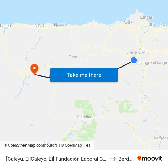 [Caleyu, El|Caleyo, El]  Fundación Laboral Construcción [Cta 16842] to Berducedo map
