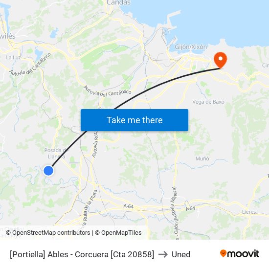 [Portiella]  Ables - Corcuera [Cta 20858] to Uned map