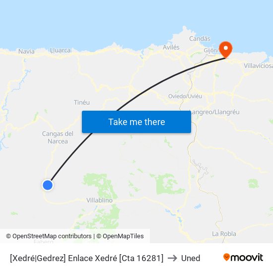 [Xedré|Gedrez]  Enlace Xedré [Cta 16281] to Uned map