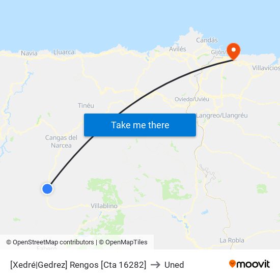 [Xedré|Gedrez]  Rengos [Cta 16282] to Uned map