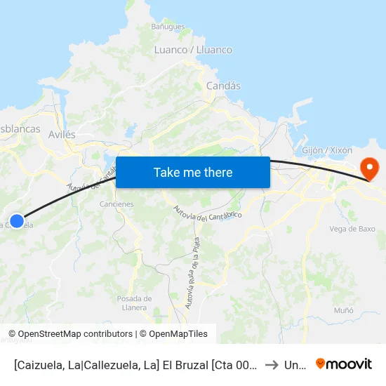 [Caizuela, La|Callezuela, La]  El Bruzal [Cta 00170] to Uned map