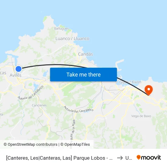 [Canteres, Les|Canteras, Las]  Parque Lobos - Edersa [Cta 00214] to Uned map