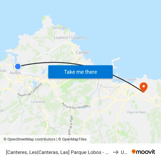 [Canteres, Les|Canteras, Las]  Parque Lobos - Edersa [Cta 00215] to Uned map