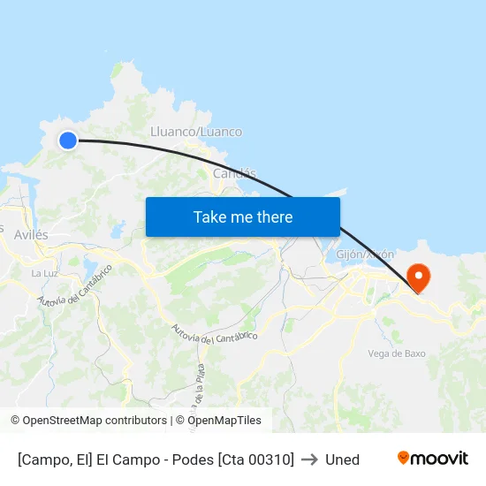 [Campo, El]  El Campo - Podes [Cta 00310] to Uned map