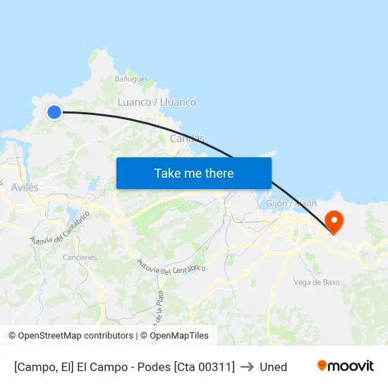 [Campo, El]  El Campo - Podes [Cta 00311] to Uned map