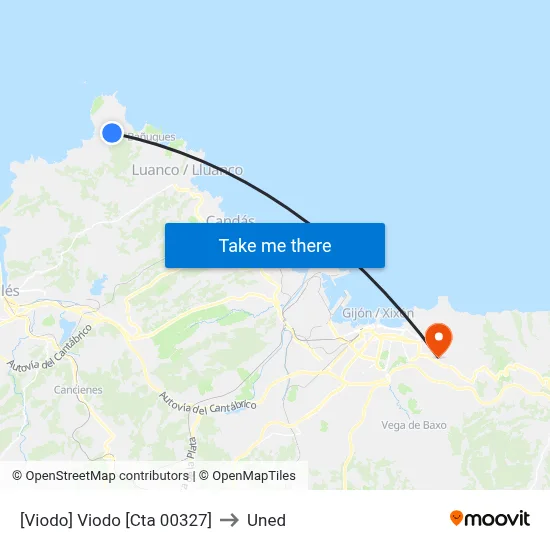 [Viodo]  Viodo [Cta 00327] to Uned map