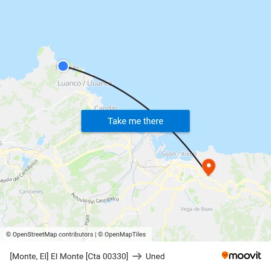 [Monte, El]  El Monte [Cta 00330] to Uned map
