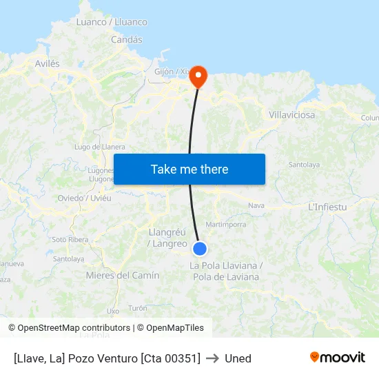 [Llave, La]  Pozo Venturo [Cta 00351] to Uned map