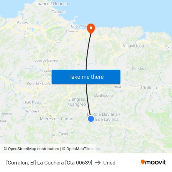 [Corralón, El]  La Cochera [Cta 00639] to Uned map