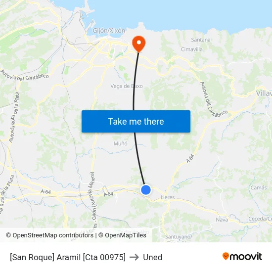 [San Roque]  Aramil [Cta 00975] to Uned map