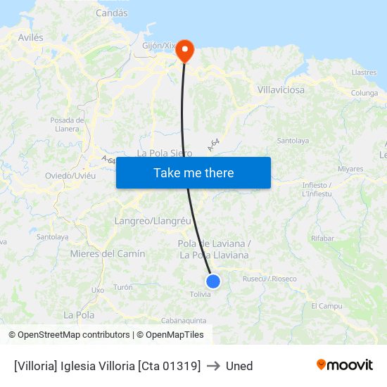 [Villoria]  Iglesia Villoria [Cta 01319] to Uned map