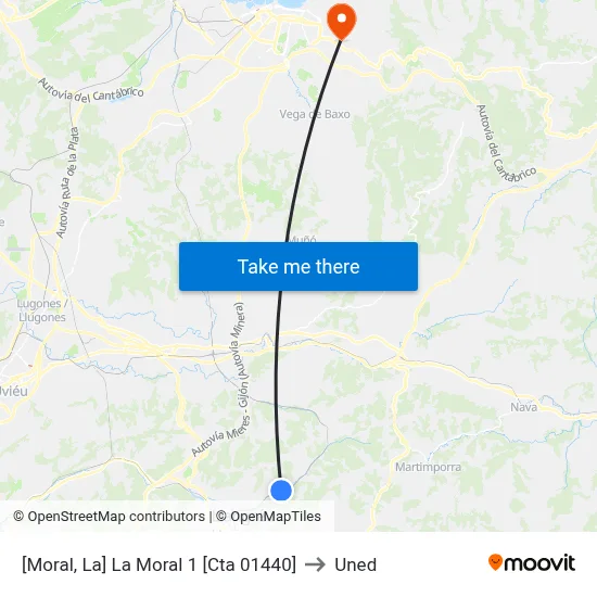 [Moral, La]  La Moral 1 [Cta 01440] to Uned map