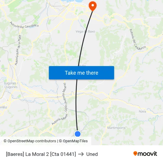 [Baeres]  La Moral 2 [Cta 01441] to Uned map