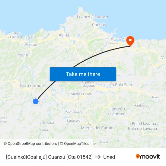 [Cuainxú|Coallajú]  Cuanxú [Cta 01542] to Uned map