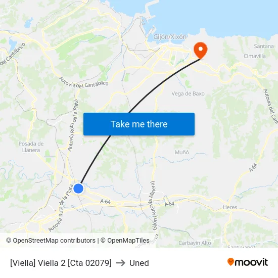 [Viella]  Viella 2 [Cta 02079] to Uned map