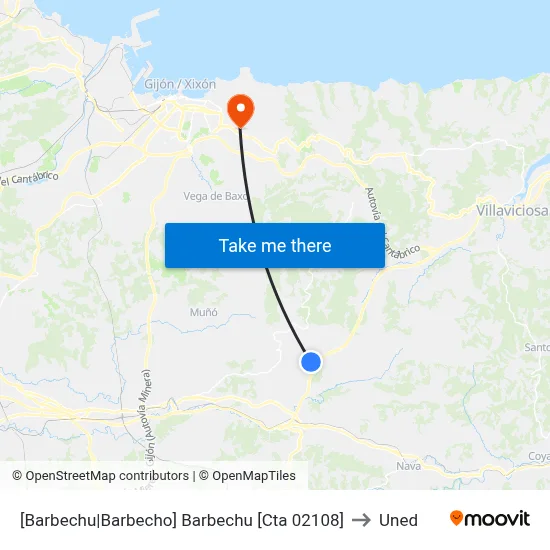 [Barbechu|Barbecho]  Barbechu [Cta 02108] to Uned map