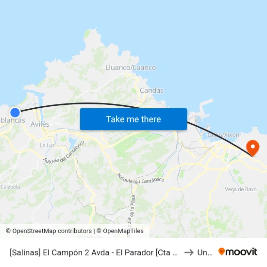 [Salinas]  El Campón 2 Avda - El Parador [Cta 02981] to Uned map