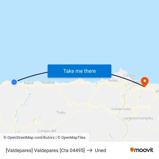 [Valdepares]  Valdepares [Cta 04495] to Uned map