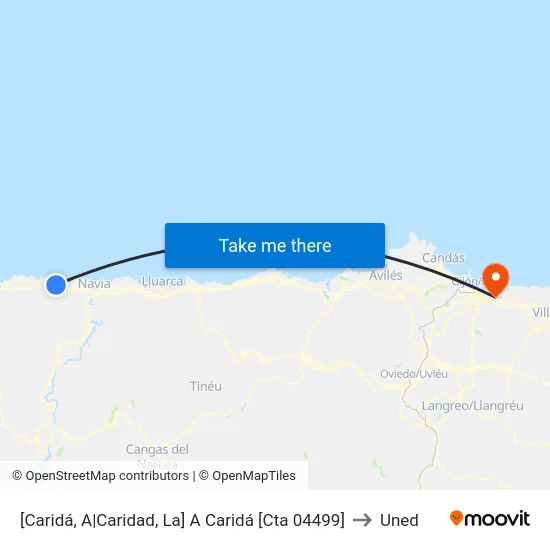 [Caridá, A|Caridad, La]  A Caridá [Cta 04499] to Uned map