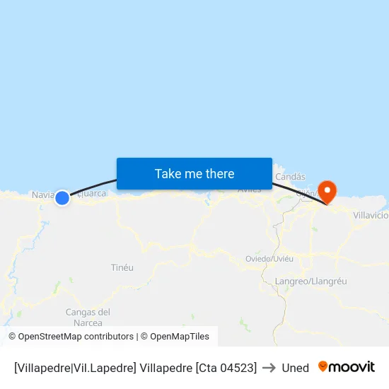[Villapedre|Vil.Lapedre]  Villapedre [Cta 04523] to Uned map
