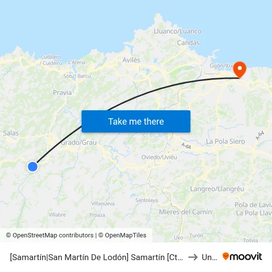 [Samartín|San Martín De Lodón]  Samartín [Cta 04734] to Uned map