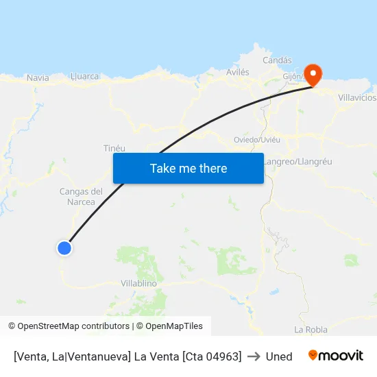 [Venta, La|Ventanueva]  La Venta [Cta 04963] to Uned map