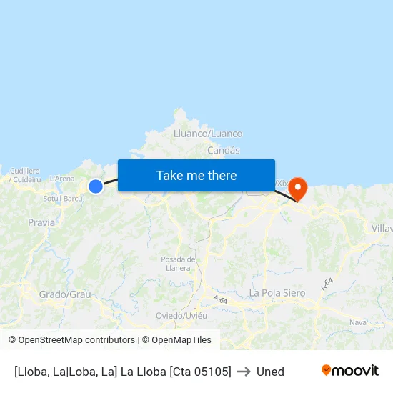 [Lloba, La|Loba, La]  La Lloba [Cta 05105] to Uned map