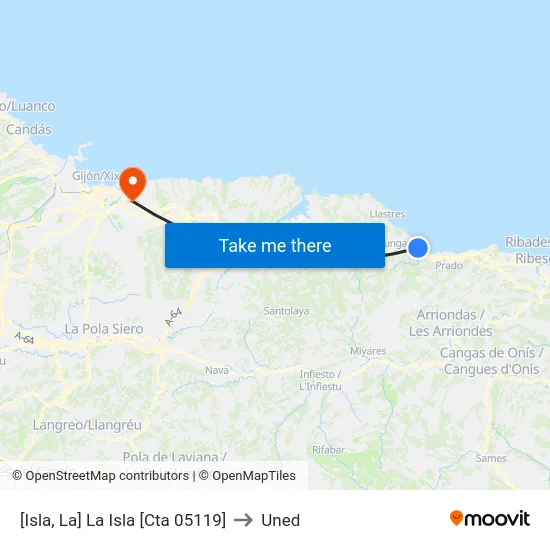 [Isla, La]  La Isla [Cta 05119] to Uned map