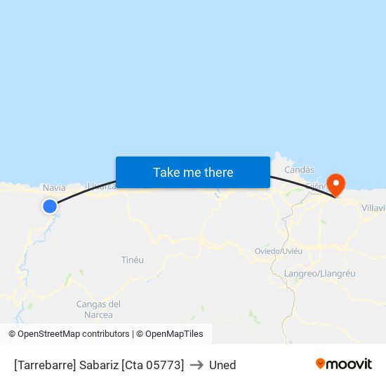 [Tarrebarre]  Sabariz [Cta 05773] to Uned map