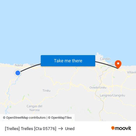 [Trelles]  Trelles [Cta 05776] to Uned map